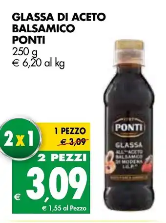 Tigros Ponti Glassa di Aceto Balsamico 250 g offerta