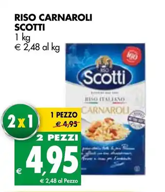 Tigros Scotti Riso Carnaroli 1 kg offerta