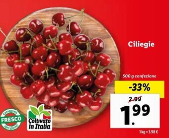 Lidl Ciliegie 500 g offerta