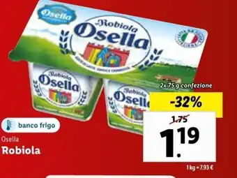 Lidl Osella Robiola 2x 75 g offerta