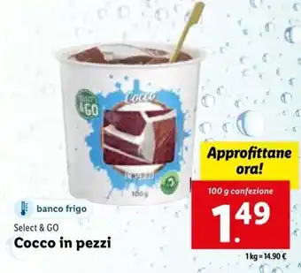 Lidl Select & Go Cocco in pezzi 100 g offerta