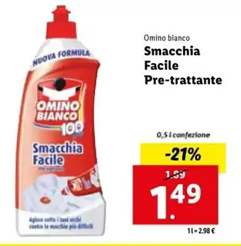 Lidl Omino bianco Smacchia Facile Pre-trattante 0,5 L offerta