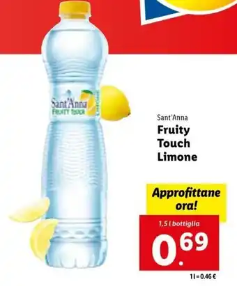 Sant'Anna Fruity Touch Limone 1,5 L
