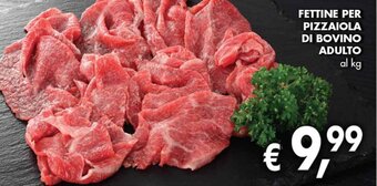 èccoMI Fettine per pizzaiola di bovino adulto offerta