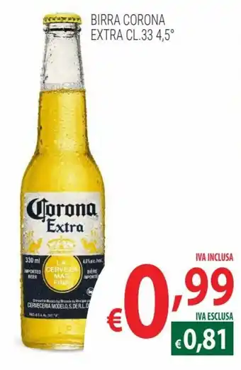 Corona Extra birra 33 cl 4,5°