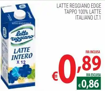 Latte Reggiano Edge tappo 100% latte Italiano 1 lt