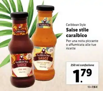 Lidl Caribbean Style Salse stile caraibico 250 ml offerta