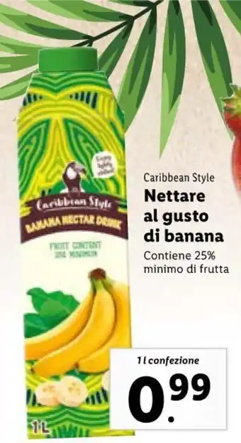 Lidl Caribbean Style Nettare al gusto di banana 1 l offerta