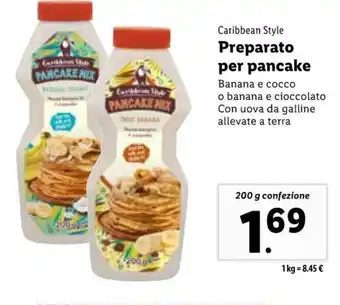 Lidl Caribbean Style Preparato per pancake 200 g offerta