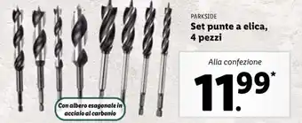Lidl Parkside Set punte a elica, 4 pezzi offerta