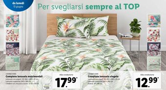 Lidl Livarno Home Completo lenzuola matrimoniali offerta