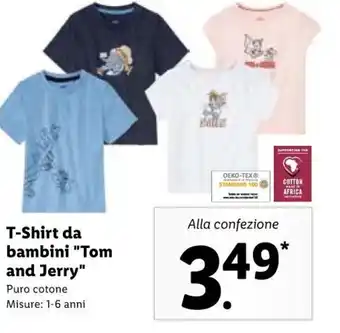 Lidl T-Shirt da bambini "Tom and Jerry" 1-6 anni offerta