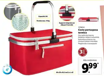 Lidl Topmove Cesto portaspesa termico offerta