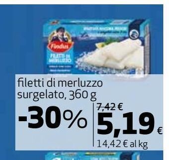Filetti di merluzzo surgelato