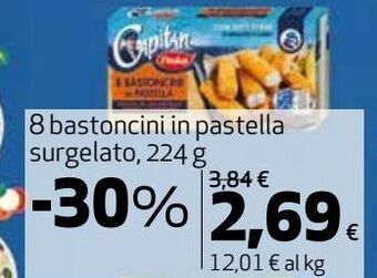 8 bastoncini in pastella surgelato