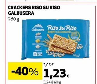 Ipercoop Crackers riso su riso galbusera offerta