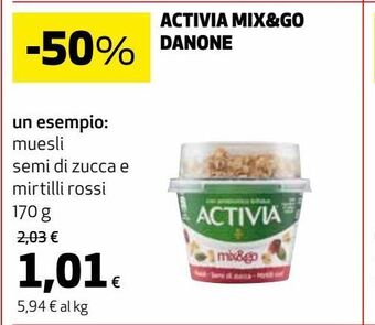 Ipercoop Activia mix&go danone offerta