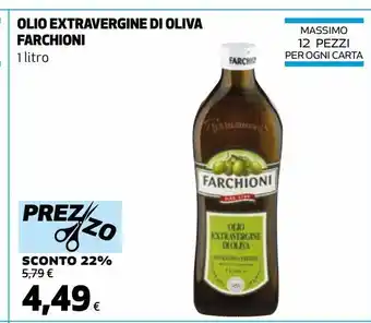 Ipercoop Olio extravergine di oliva farchioni offerta