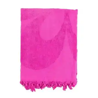 Kisenè Kisenè telo mare in spugna con disegno fiore - fuxia offerta
