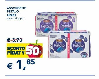 Esselunga Assorbenti petalo lines pacco doppio offerta
