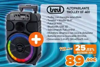 Expert Trevi Altoparlante trolley XF 460 offerta