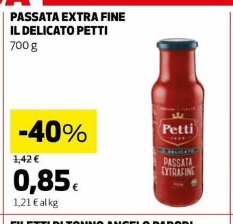 Ipercoop Passata extra fine il delicato petti offerta