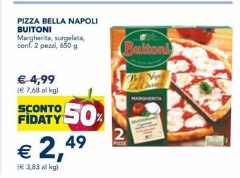 Esselunga Pizza bella napoli buitoni margherita, surgelata, conf. 2 pezzi, 650 g offerta