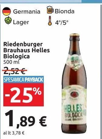 Riedenburger brauhaus helles biologica