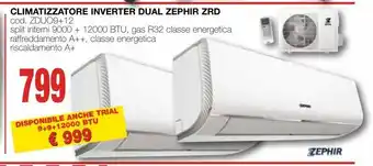 Mondo Brico Climatizzatore inverter dual zephir zrd offerta
