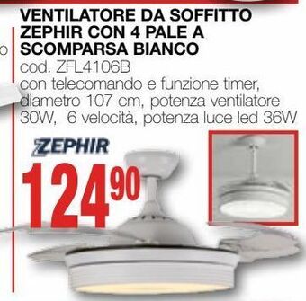 Mondo Brico Ventilatore da soffitto offerta