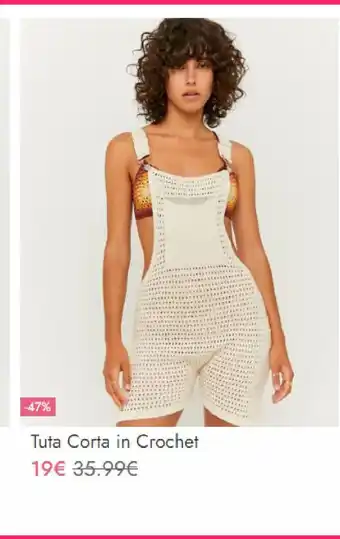 Tuta corta in crochet