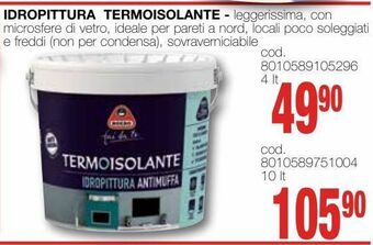 Idropittura termoisolante
