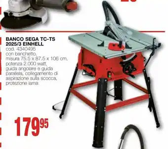 Mondo Brico Banco sega tc-ts einhell offerta