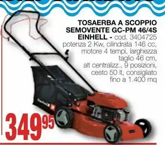 Mondo Brico Tosaerba a scoppio einhell offerta