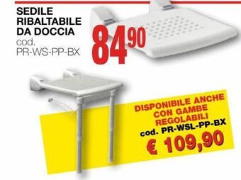 Mondo Brico Sedile ribaltabile da doccia offerta