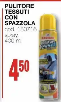 Mondo Brico Pulitore tessuti con spazzola offerta