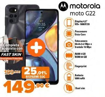 Expert motorola moto G22 offerta