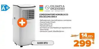 Expert Olimpia Splendid Condizionatore monoblocco dolceclima aria 8 offerta