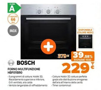 Expert Bosch Forno Multifunzione HBF011BR0 offerta