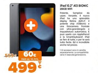 iPad 10,2" A13 Bionic 256GB Wifi