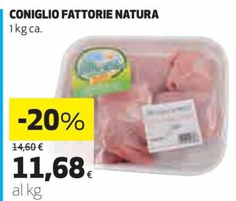 Coop Coniglio fattorie natura 1 kg offerta