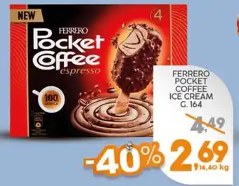 Sigma Ferrero Pocket Coffee Ice Cream g. 164 offerta