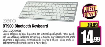 Wellcome Zero BT900 Bluetooth Keyboard offerta