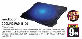Wellcome Mediacom Cooling Pad B100 offerta
