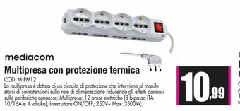 Wellcome Mediacom Multipresa con protezione termica offerta