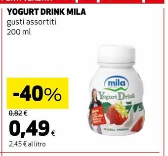 Coop Yogurt drink mila gusti assortiti 200ml offerta