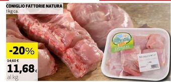 Coniglio fattorie natura 1 kg