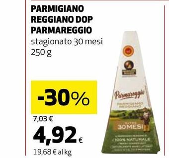 Coop Parmigiano reggiano parmareggio dop stagionato 30 mesi 250g offerta