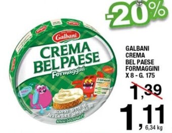 Sigma Galbani Crema Bel Paese Formaggini x 8 g. 175 offerta