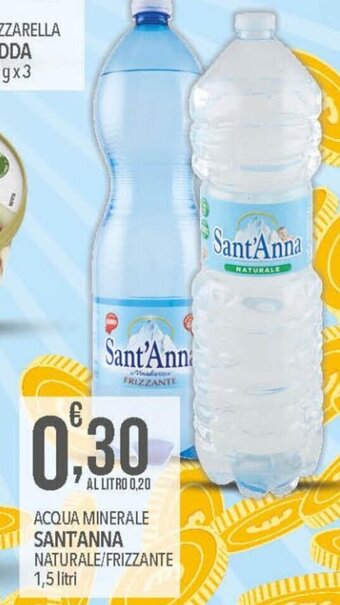 Iper Nonna Isa Sant'Anna Acqua minerale naturale/frizzante 1,5 litri offerta